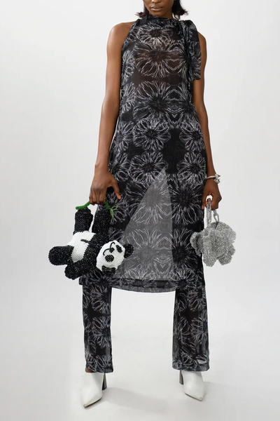 Orange Culture Printed Sheer Dress – NKASIOBI